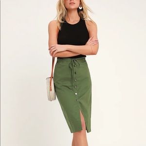Sweet Escape linen pencil skirt from Lulus 💚